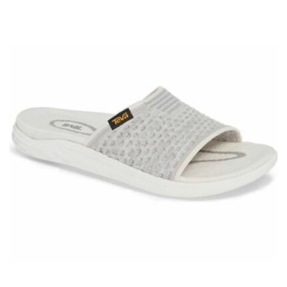 Teva Terra-float 2 Knit Slide Bright White Color Sandals Size 7 USA - Picture 2 of 11